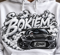 BIAŁA BLUZA BOKIEM