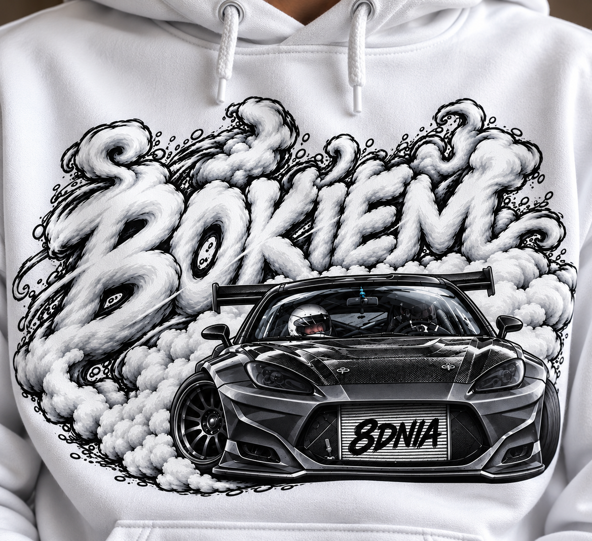 BIAŁA BLUZA BOKIEM