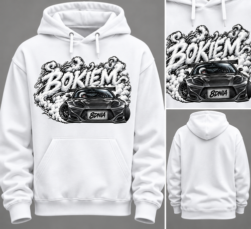 BIAŁA BLUZA BOKIEM